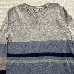 JJill Sweater, Blue, Gray, Green, Pre-Owned, Sz L